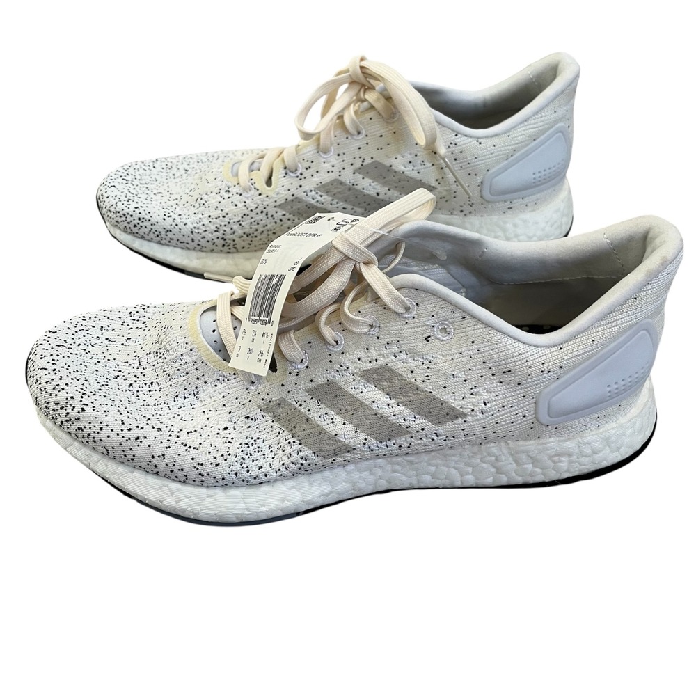 Adidas PureBoost DPR Sneakers Shoes White Speckled Women 9 NWT Running Active